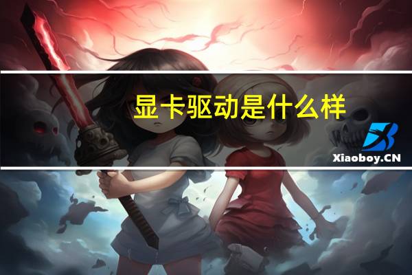 显卡驱动是什么样（显卡驱动是什么）