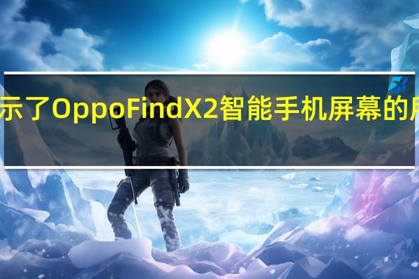 显示了Oppo Find X2智能手机屏幕的所有功能