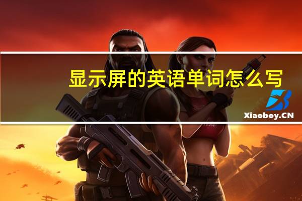 显示屏的英语单词怎么写