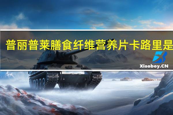 普丽普莱 膳食纤维营养片卡路里是多少