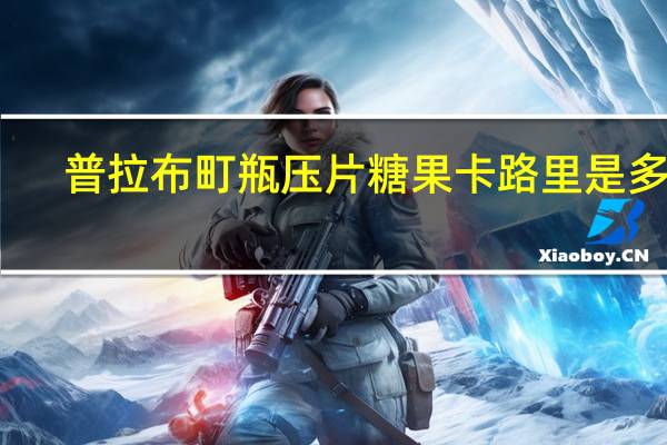 普拉 布町瓶压片糖果卡路里是多少