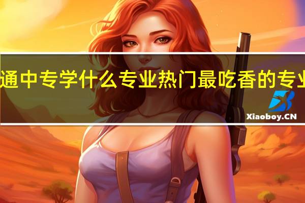 普通中专学什么专业热门 最吃香的专业有哪些