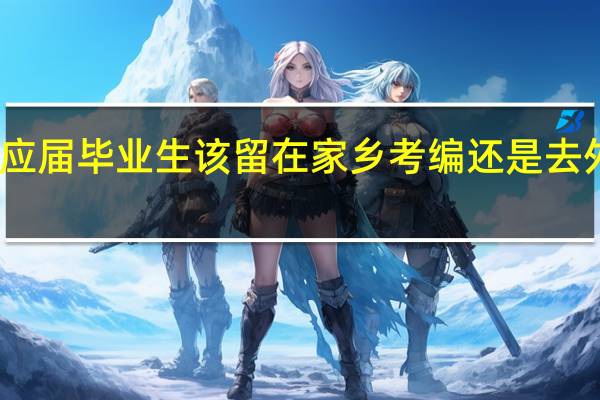 普通二本应届毕业生该留在家乡考编还是去外面大城市打拼