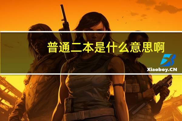 普通二本是什么意思啊