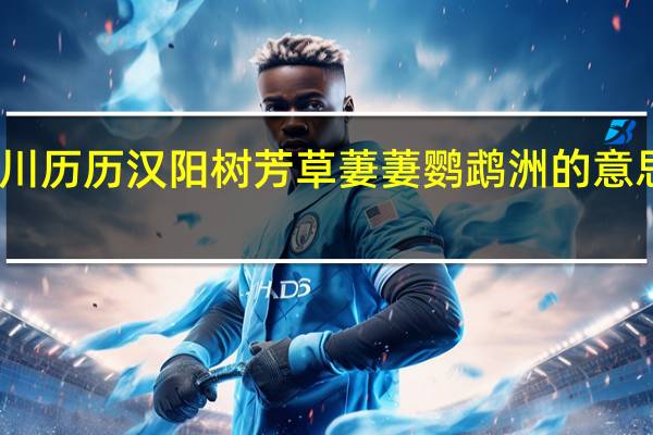 晴川历历汉阳树芳草萋萋鹦鹉洲的意思是什么