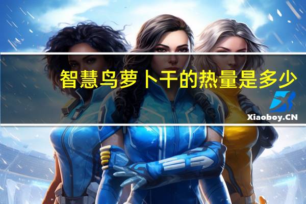 智慧鸟 萝卜干的热量是多少