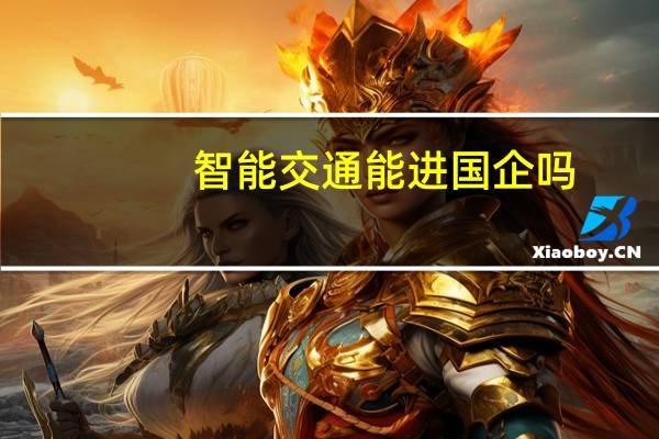 智能交通能进国企吗