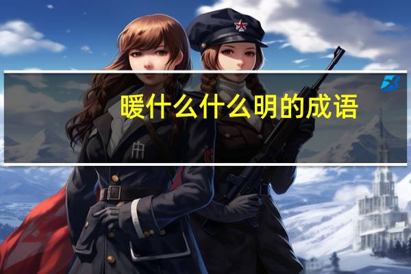暖什么什么明的成语