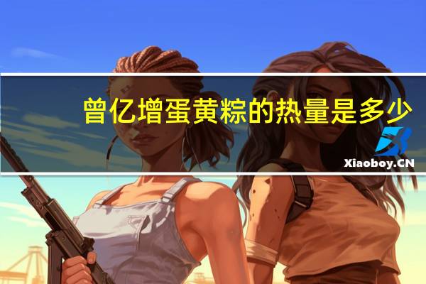 曾亿增 蛋黄粽的热量是多少
