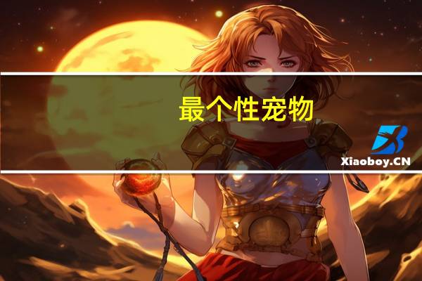 最个性宠物