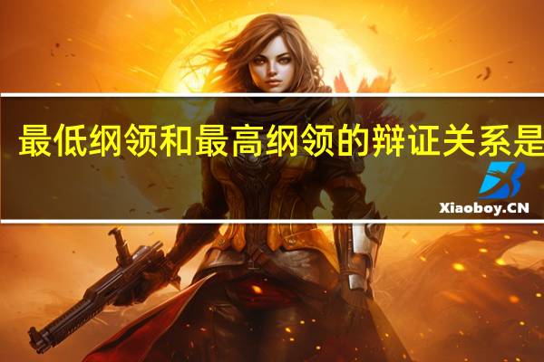 最低纲领和最高纲领的辩证关系是什么