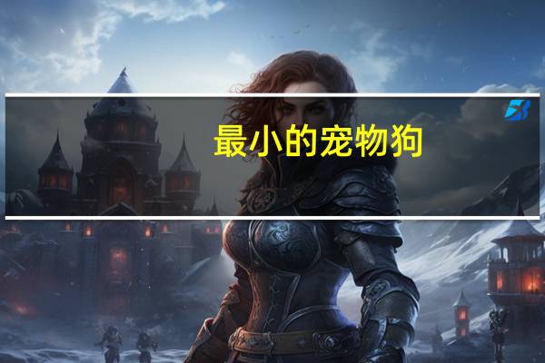 最小的宠物狗