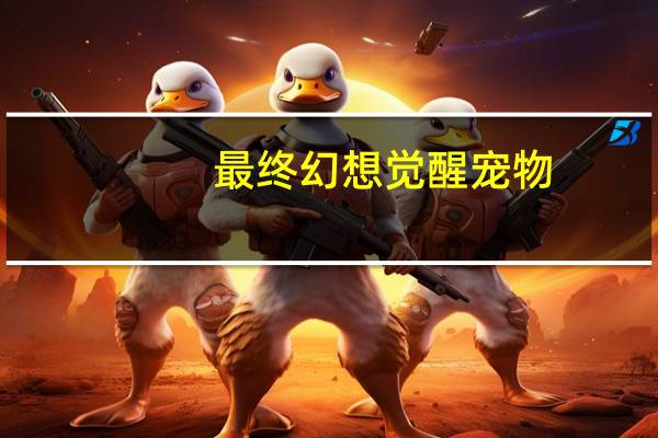 最终幻想觉醒宠物