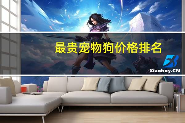 最贵宠物狗价格排名
