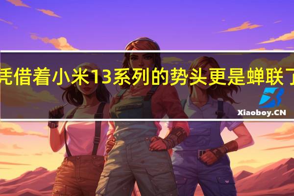 最近凭借着小米13系列的势头更是蝉联了国内4000-6000价位的手机销量第一