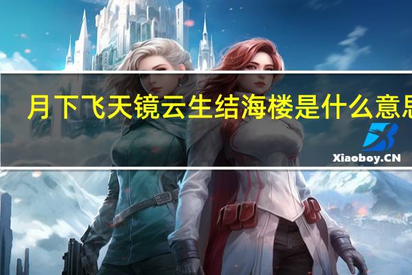 月下飞天镜云生结海楼是什么意思啊