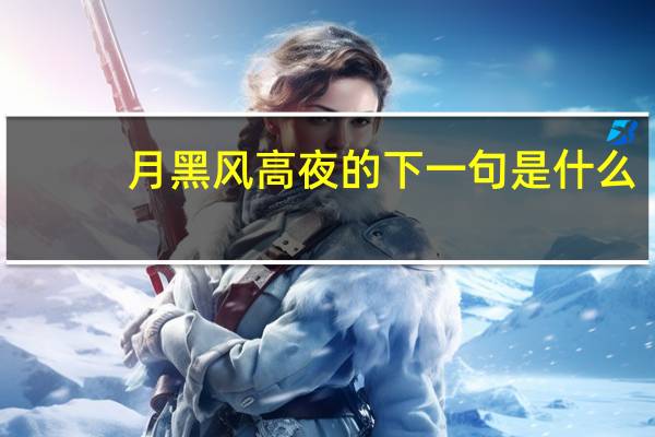 月黑风高夜的下一句是什么