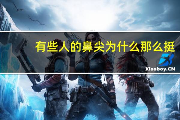 有些人的鼻尖为什么那么挺？为什么男生的鼻子都很挺