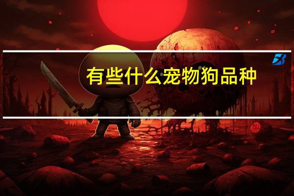 有些什么宠物狗品种