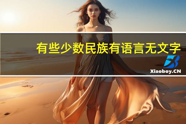 有些少数民族有语言无文字,是什么意思