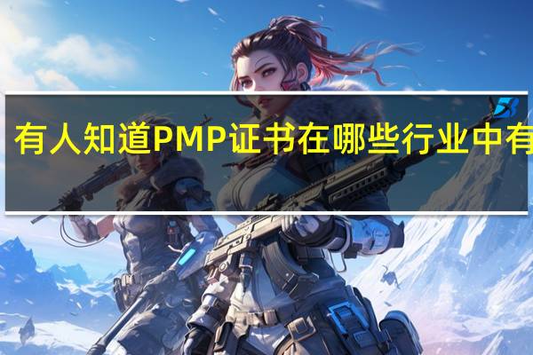 有人知道PMP证书在哪些行业中有用吗