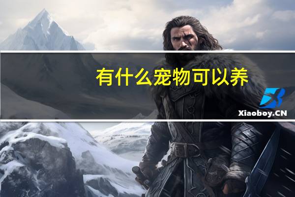 有什么宠物可以养
