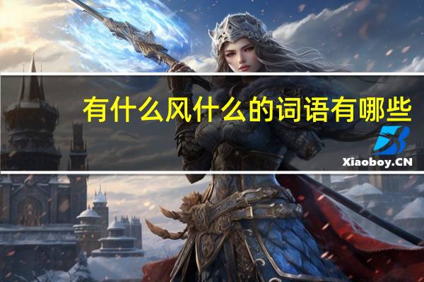 有什么风什么的词语有哪些?