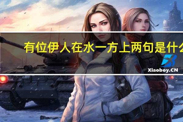 有位伊人在水一方上两句是什么