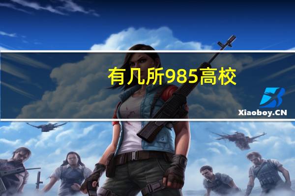有几所985高校