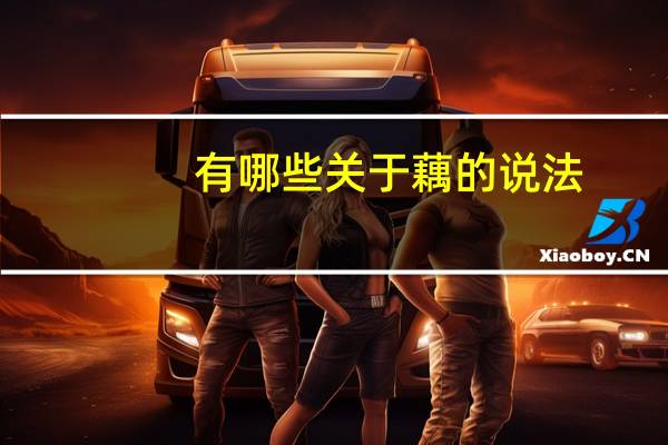 有哪些关于藕的说法