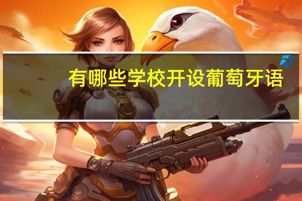 有哪些学校开设葡萄牙语