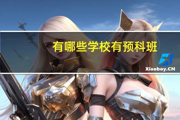 有哪些学校有预科班