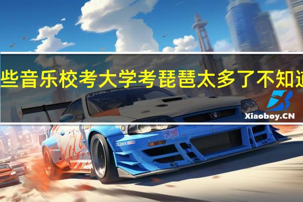 有哪些音乐校考大学考琵琶太多了不知道怎么选择