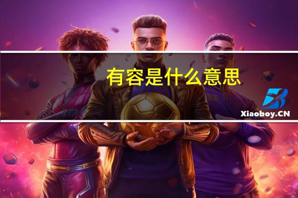 有容是什么意思（有容）