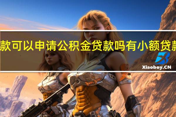 有小额贷款可以申请公积金贷款吗　有小额贷款还可以贷款吗