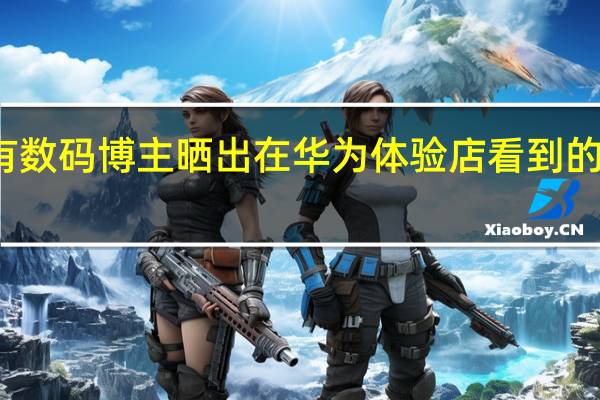 有数码博主晒出在华为体验店看到的宣传页