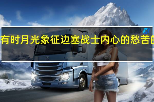 有时月光象征边塞战士内心的愁苦的诗句