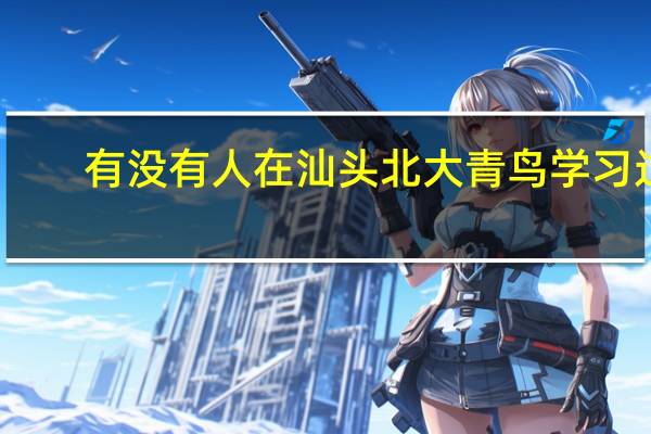 有没有人在汕头北大青鸟学习过