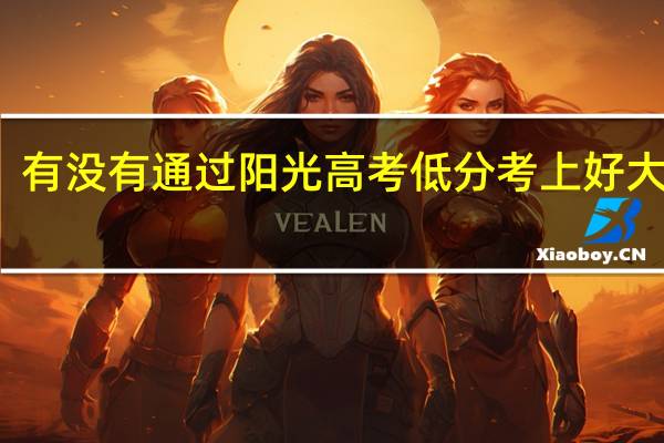有没有通过阳光高考低分考上好大学的