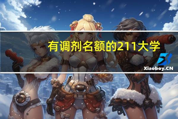 有调剂名额的211大学