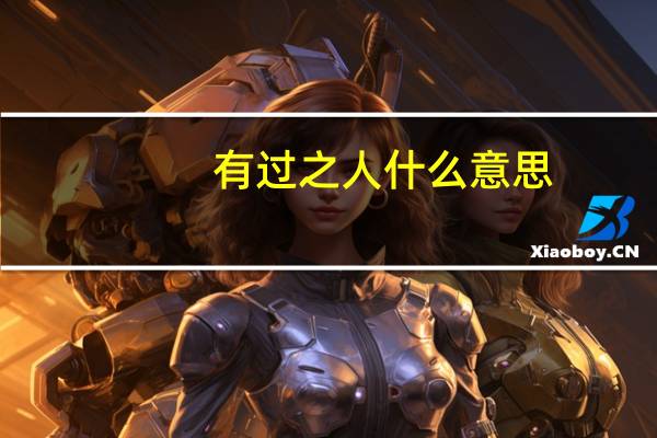 有过之人什么意思