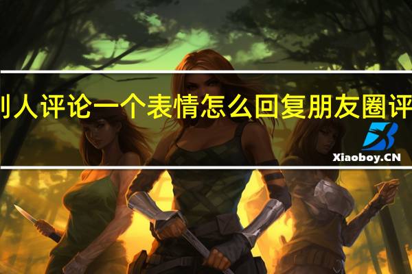 朋友圈别人评论一个表情怎么回复 朋友圈评论怎么发表情