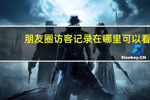 朋友圈访客记录在哪里可以看（朋友圈访客记录）