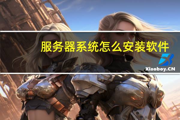 服务器系统怎么安装软件（服务器系统怎么安装）