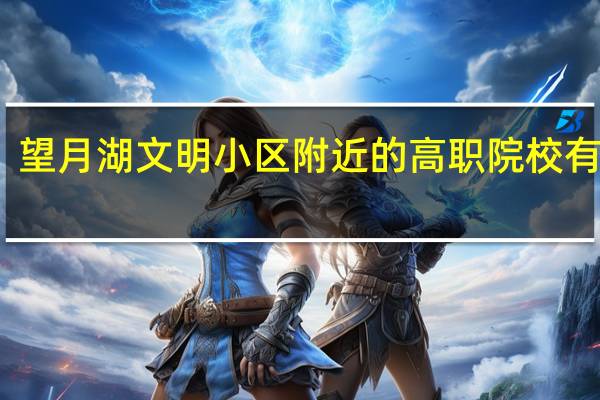 望月湖文明小区附近的高职院校有哪些