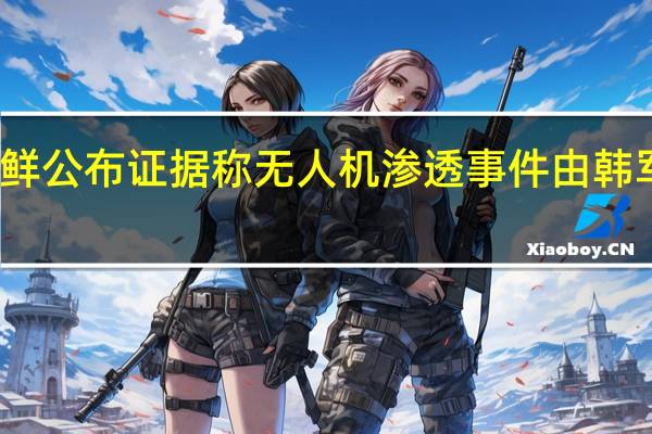 朝鲜公布证据 称无人机渗透事件由韩军方主导