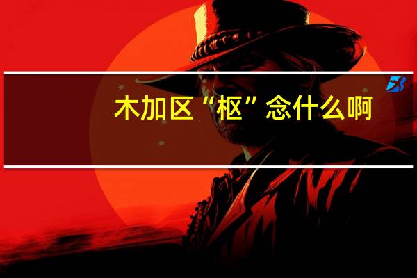 木加区“枢”念什么啊