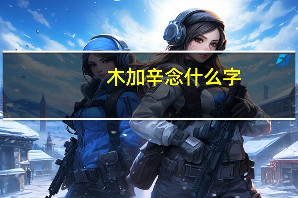木加辛念什么字（木加辛）