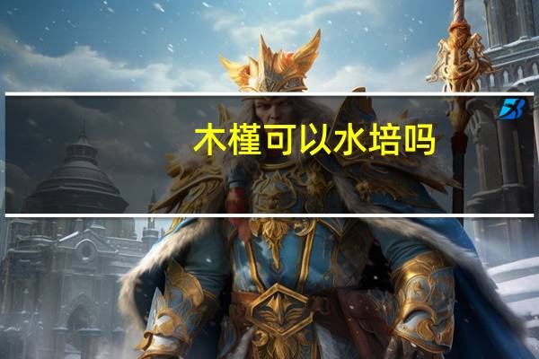 木槿可以水培吗