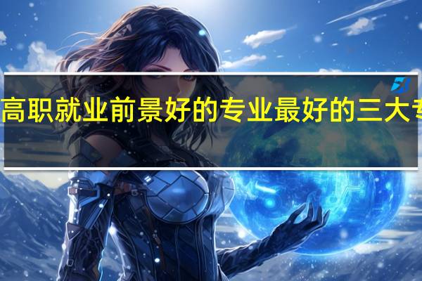 未来高职就业前景好的专业 最好的三大专业是什么